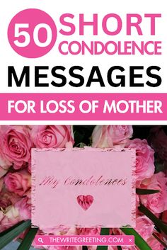 When someone you know loses their mother, it can be difficult to know what to write in a sympathy card for loss of mother. These heartfelt short condolence messages for loss of mother will help. Short Condolence Message, Writing A Sympathy Card, Condolences Messages For Loss, Sympathy Messages For Loss, Losing Your Mother, Loss Of Mom, Losing Mom, Sympathy Card Messages