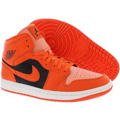 Brand New In Box, Never Worn. Size 5.5 Women’s (Equivalent To Size 4 Men’s) Color Palette: Orange, Light Pink, Black, White All Sales Are Final. Color Palette Orange, Shoes Nike Women, Orange Sneakers, Nike Shoes Jordans, Womens Air Jordans, Orange Light, Air Jordan 1 Mid, Jordan 1 Mid, Sneaker Collection