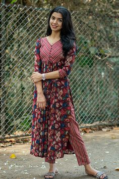 Casual Wear – KULINA Daily Use Kurti Designs, Kurta Dress Designs, New Kurti Designs For Women, New Model Dresses For Women Indian, Daily Wear Dresses For Women Indian, Cotton Kurta Sets For Women, Brahmi Script, Cotton Kurti Set