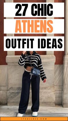 Explore the best Athens outfit ideas for every occasion, from chic exploring and beachy vibes to stylish nights out. Discover how to dress perfectly for sightseeing, brunch, casual outings, and more in the vibrant city of Athens. Stay stylish and comfortable with our curated fashion tips and outfit inspirations. Athens Greece, Summer Outfits, Fall Outfits, Athens Outfit Aesthetic, What To Wear In Athens, Athens Packing List, Athens Inspired Outfits, Greece Travel Outfit, Weekend In Athens Athens Greece Outfit Fall, Greece October Outfit, Athens Greece Outfit Spring, What To Wear In Athens Greece, Athens Outfit Ideas, Athens Outfit, Greece Summer Outfits, Outfits Greece, Greece Travel Outfits