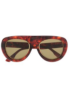 havana brown tortoiseshell effect logo plaque at the arm pilot frame tinted lenses straight arms curved tips These glasses come with a protective case. Gucci Glasses, Tom Ford Eyewear, Frame Logo, Gucci Eyewear, Havana Brown, Tinted Sunglasses, Gucci Sunglasses, Eyewear Accessories, Sunglasses Sale