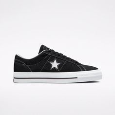 PRODUCT PRODUCT : Converse One Star Pro OX Suede Low Sneakers - Black (171327C) SIZE : US(CM) - US 4 - 11.5 INFORMATION : - All our items are authentic - This will be shipped in it's original shoe box   SHIPPING All our shipping includes tracking number We ship worldwide. All orders will be shipped from South Korea. We ship your orders within 3 business days after the payment. Please check whether your address is correct. We only ship to the address listed in the ebay It might take more than usu Converse Star Ones, Cons One Star Pro Suede Outfits, Converse Black Sneakers For Skateboarding, Black Converse Sneakers For Skateboarding, Converse 1 Star, Converse One Stars, Converse Cons One Star, Cons One Star, Converse One Star Black