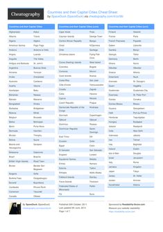 a table with the names and abbreviations of different types of items in each column