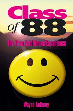 a yellow smiley face with the words class of 86 on it's front cover