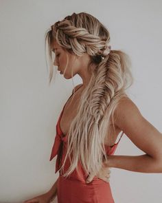 Fishtail Braid Styles, Best Braid Styles, Low Ponytail Hairstyles, Elegant Ponytail