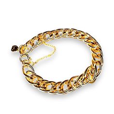 Vintage 1950s Faux Gold Chain Bracket Signed Judy Lee Never Worn From A Private Collection Like New Vintage 1950s, Womens Jewelry Bracelets, Gold Chains, Gold Jewelry, Vintage Jewelry, Women Jewelry, Chain, Women Shopping, Gold