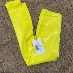 Brand New With Tags High Waist Pants, Yellow Light, Waist Pants, Neon Yellow, Light Yellow, High Waisted Pants, Fall Fashion, Pant Jumpsuit, Autumn Fashion