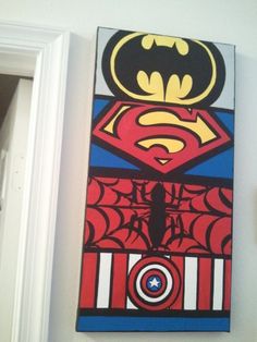 an image of a superman poster on the wall