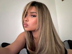 jazzofff Blonde Asian Hair, Hair Down Styles, Balayage Hair Blonde, Natural Hair Updo, Hair Color And Cut, Hair Rollers, Hair Dye Colors, Hair Inspiration Color