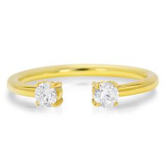 Our Claw series features an assortment of rings using 4 micro prongs & a little basket to hold each stone. Similar to the diamond-focus style of a shared prong band, the tiny prongs add vintage flair without distracting from your stones. 2 diamonds 2.5mm wide available in rose, yellow and white gold (select size and metal at checkout) Questions? Want to modify this ring? CONTACT US Nervous About Buying Jewelry Online? READ THIS Made in the USA. All sales are final. All Good Stone pieces are Adjustable Fine Jewelry Diamond Ring With Prong Setting, Timeless Diamond Ring With Prong Setting And Open Band, Oval Cubic Zirconia Stackable Rings With Prong Setting, Diamond Stackable Rings With Prong Setting, Timeless Stackable Open Rings With Prong Setting, Stackable Moissanite Rings With Prong Setting For Promise, Moissanite Stackable Rings With Prong Setting For Promise, Adjustable Diamond Ring With Prong Setting, Classic Diamond Open Ring With Prong Setting