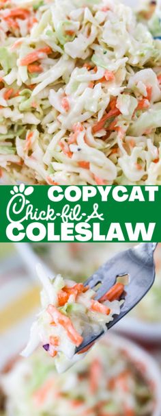 this coleslaw salad is loaded with shredded carrots and celery