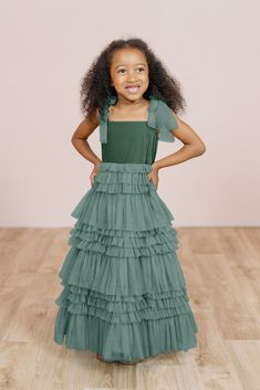 Kids Tallulah Velvet + Tulle Dress Velvet Tulle Dress, Ruffle Tulle Skirt, Tulle Straps, Wedding Parties Colors, Bridesmaid Dress Colors, Velvet Top, Pink Summer, Velvet Tops, Boho Summer