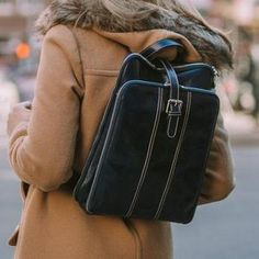 Leather Backpack Leather Bag Leather Knapsack Floto Venezia | Etsy Classic Leather Satchel Backpack For Commuting, Leather-lined Backpack For Commuting, Soft Leather Rectangular Backpack For Commuting, Soft Leather Commuting Backpack, Rectangular Soft Leather Backpack For Commuting, Leather Saddle Bags, Brown Shoulder Bag, Brown Leather Bag, Duck Canvas