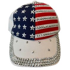 Check Out This American Flag Red White & Boom Rhinestone Embellished Stylish Crystal Patriotic Ball Cap American Flag Ball Cap Rhinestone Embellished Head Circumference 56 - 58 Cm Sparkle & Shine Red White & Blue Polyester Lightweight Adjustable One Size Breathable Comfortable Opening For Ponytail Perfect For Any Outdoor Occasion 4th Of July Style Memorial Day Flag Day Independence Day Constitution Day Election Day Veterans Day Patriotic Bbq Beach Park Picnic Ball Game You Will Sparkle This Red Red White And Boom, Park Picnic, American Flag Hat, Floral Bucket Hat, Constitution Day, Flag Day, Flag Hat, Military Hat, Black Baseball Cap