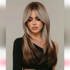 Ombre Sun-Kissed Wolf Cut Wig Smoke-Free And Pet Free Home Heat Resistant 24" New Color May Slightly Vary From Pictures Wolf Cut Wigs, Wolf Cut Wig, Light Ash Brown, Underneath Hair, Front Fringe, Hair 2024, Wolf Cut, Hair Dye, Sun Kissed