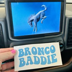 BRONCO BADDIE, decal bronco babe, bronco babes, bronco, bronco sport, bronco decal, bronco girl, bronco girl accessories, bronco things, bronco sticker Bronco Sticker, Bronco Tattoo, Bronco Accessories, Girl Accessories, Girly Things, Bumper Stickers