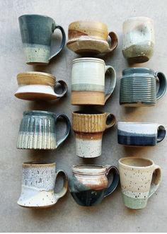 Pottery Place, Pottery Lessons, Earthenware Ceramics, Pottery Pots, Apt Ideas, Slab Pottery, Clay Mugs, Pottery Glazes, Pottery Crafts