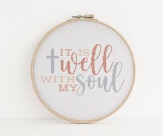 a cross stitch pattern with the words let it be wild