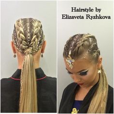 Latin Competition Hair, Latin Ballroom Hairstyles, Dancing Hairstyles, Latin Hairstyles, Ballroom Dancing Hairstyles, Dancesport Hair, Dance Competition Hair, Ballroom Dance Hair, Tan Skin Blonde Hair