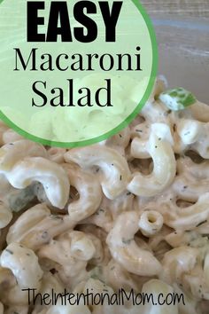 this easy macaroni salad is the perfect side dish for any meal