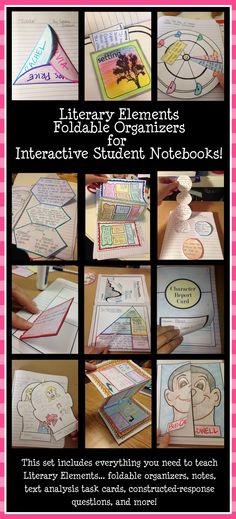 an interactive student notebook with pictures and text