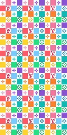 a colorful pattern with many different colors