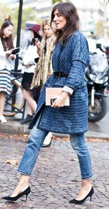 Emanuelle Alt Streetstyle, Taylor Tomasi Hill, Paris Vogue, Cherry Blossom Girl, The Sartorialist, Style Désinvolte Chic, Moda Denim, Emmanuelle Alt, Mode Tips