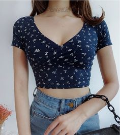 Y2k Vintage Floral Cross Crop Top T-shirt Women Cropped Slim Short Sleeve V Neck Sexy Summer Clothes Tee Shirt Femme Woman Tops Backless Long Sleeve Top, Cross Crop Top, Basic Crop Tops, Lace Trim Shorts, Floral Cross, Stylish Sweaters, Top T Shirt, Neck Crop Top, Grunge Style