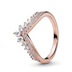 Pandora Princess Wishbone CZ Ring Pandora Princess, Ring Pandora, Wishbone Ring, Pandora Rose, Cz Ring, Tiara, Favorite Color, Ring, Color