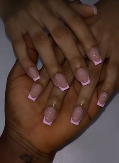 Pin French Tip Nails, Cute Overlay Nail Ideas, French Tip Nails Trendy Square Short, Short Nail Ideas Acrylic Square Pink, Frenchies Acrylic Nails Short, Blush Pink Acrylic Nails Short, Short Acrylic Nails For Beginners, Short Classy Nails Acrylic Square French Tip, Nail Inspo Back To School 2023