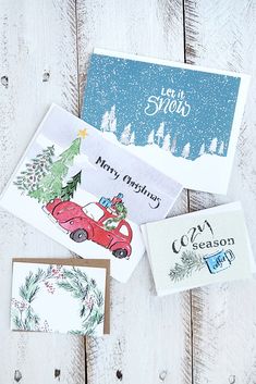 Add a touch of cozy to your holidays with these cozy Christmas greeting cards and mini cards. Mini cards are just the right size for holding gift cards. Cute Christmas Watercolor, Mini Cards, Christmas Greeting, Cute Christmas, Cozy Christmas, Christmas Greeting Cards, Christmas Greetings, Gift Giving