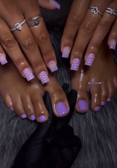 Teal Acrylic Nails, Purple Toe Nails, Nails And Toes, Makeup Nails Designs, Acrylic Toes, Acrylic Toe Nails, Black Acrylic Nails, Hard Nails, Cute Toe Nails