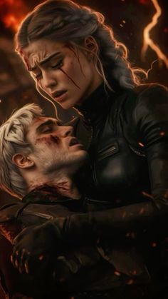 game of thrones fan art with jon starke and daeneria from the tv series