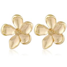 PRICES MAY VARY. 【Exquisite Design】These delicate flower earrings look very elegant with sweet and special design, and they are a completely different style than your stud earrings. The unique design can highlight your appearance, grasp everyone's eyes in the crowd. 【High Quality Material】These flower stud earrings are made of high-quality alloy. High polished. Nickel-free, hypoallergenic, and shiny forever. Our golden stud earrings set fit sensitive ears mostly. Ideal jewelry for girls, teens, Flower Statement Earrings, Gold Flower Earrings, Statement Stud Earrings, Trendy Flowers, Chunky Jewelry, Flower Stud Earrings, Earrings Flower, Flower Stud, Flower Plates