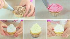 how to decorate cupcakes with icing and sprinkles