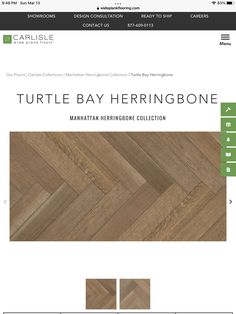 the turtle bay herringbone website