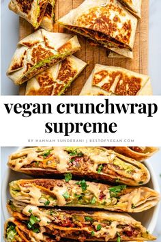 vegan crunchwrap supreme is the best way to use up leftover tortillas