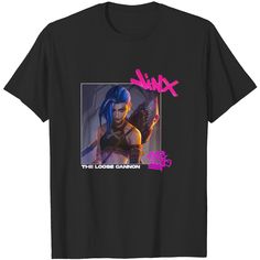 Jinx Arcane League Of Legends T-shirt Arcane Merchandise, Arcane League Of Legends, Jinx Arcane, Dream Wardrobe, League Of Legends, The United States, Paint, Wardrobe, T Shirt