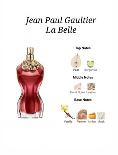 La Belle Perfume, Perfume Fruity, Jean Paul Gaultier La Belle, Perfume Jean Paul, Movado Watches, Watches Cartier, Perfume Notes, Designer Fragrance, Parfum For Women