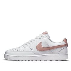 (WMNS) Nike Court Vision Low Next Nature 'White Pink Oxford' DH3158-102 (SNKR/Skate/Low Top/Women's/Non-Slip/Wear-resistant/Recyclable Materials) Nike Tenis, Nike Court Vision Low, Nike Court Vision, Court Vision, Tenis Nike, Pink Nike, Pink Nikes, Stylish Sneakers, Nike Air Force Sneaker