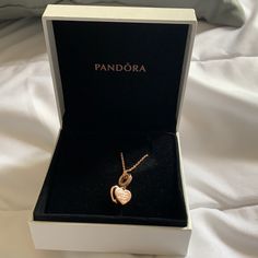 New Rose Gold Pandora Custom Necklace, Gold Pandora Necklace, Pandora Necklace Gold, Pandora Engraved Necklace, Dream Bf, Pandora Jewelry Necklace, Gold Pandora, Antlers Decor, Pandora Rose Gold