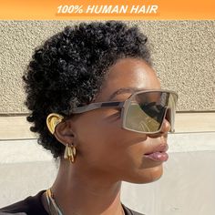 Faster shipping. Better service Kort Bob, Pixie Cut With Bangs, Curly Pixie Cuts, Short Afro, Corte Bob, Short Human Hair Wigs, Remy Human Hair Wigs, Curly Human Hair Wig, Pixie Cut Wig