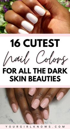 Cute Summer Nail Colors, Nail Designs For Wedding, Watermelon Keg, Neutral Gel Nails, Wedding Nails Almond, Nail Colors For Dark Skin, Bride Nail, Dark Skin Black Women, Wedding Day Nails