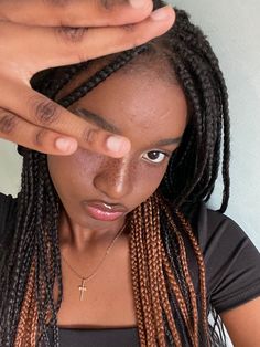 Black Box Braids, Peekaboo Hair, Big Box Braids Hairstyles, Goddess Braids Hairstyles, Dyed Hair Inspiration, Girls Natural Hairstyles, Cute Box Braids Hairstyles, Quick Braided Hairstyles, Protective Hairstyles Braids