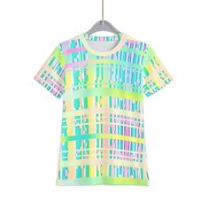 "With a soft feel and reduced pilling for no loose threads, this will be a comfy and stylish glitchcore tee for your child. Don't forget to check out the rest of the glitchcore products up for sale by clicking the shop link at the bottom of this description and searching for \"glitchcore\" in the search items bar for this shop. ● Fabric: Jersey (95% polyester and 5% spandex) ● Regular fit ● Crew neck, short sleeve ● Fabric weight: 180gsm ● Thread Color: black or white ● Average Lead Time: 2-4bus Trendy Green T-shirt With Graffiti Print, Grunge Multicolor T-shirt For Streetwear, Spring Multicolor Graphic T-shirt, Green Graphic Tee With Graffiti Print, Grunge Printed T-shirt For Spring, Multicolor Letter Print Grunge T-shirt, Multicolor Grunge T-shirt With Letter Print, Trendy Green Graffiti Print T-shirt, Rave Graphic Print Crew Neck T-shirt