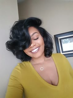 Dope pins added Daily, make sure you subscribe. Catch up!@dashaybrand Long Silk Press, Silk Press With Body Curls, Bob Hairstyles For Black Women, Retro Bob, Long Bobs, Silk Press Natural Hair, Twisted Hair, Easy Hairstyles For Medium Hair, Hairstyles Summer