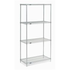 three shelves with four shelves on each side