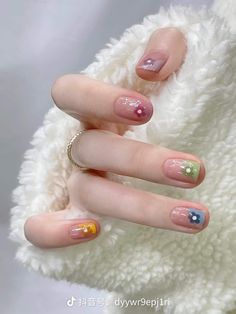 Beautiful Flowers Aesthetic, Dresses Art, Ideas Uñas, Best Nails, Hello Nails, Hippie Nails, Flowers Cute, Nail Box, Simple Gel Nails