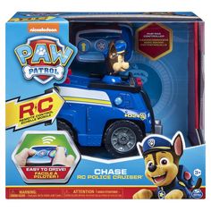 Save the day with PAW Patrol`s Chase and his RC Police Cruiser! Your child can drive their favorite PAW Patrol pup around and recreate their favorite moments from the hit TV show! Featuring realistic details and Chase molded in the driver`s seat, this remote control vehicle is ready for rescue missions. Chase`s RC Police Cruiser includes an easy-to-use remote control with two-way steering that looks just like the Pup Pad! With two buttons, your child can easily drive Chase forward or use the oth Police Cruiser, Paw Patrol Rescue, Paw Patrol Marshall, Paw Patrol Chase, First Time Driver, Paw Patrol Pups, Chase Paw Patrol, Rc Remote, Radio Controlled Cars