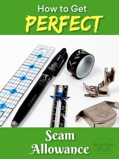 the cover of how to get perfect with scissors, tape measure, and other items